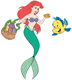 Ariel, Flounder