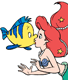 Ariel, Flounder kissing