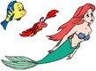 Ariel, Flounder, Sebastian