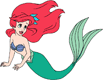 Ariel with flower in her hair