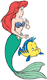 Ariel, Flounder