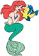 Ariel, Flounder laughing