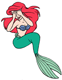 Ariel covering her eyes