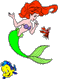 Ariel, Sebastian, Flounder