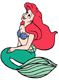 Ariel looking up