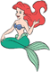 Ariel waving