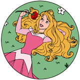 Aurora dancing with rabbits, squirrel and owl