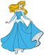 Aurora in blue dress