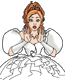 Giselle in wedding dress