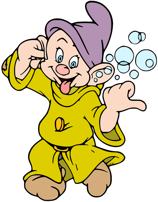 all-original. transparent images of Dopey from Disney's Snow White and...
