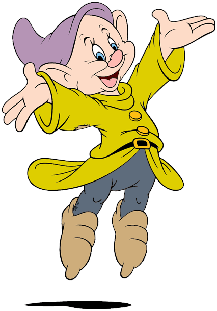 all-original. transparent images of Dopey from Disney's Snow White and...