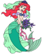 Ariel playing dress up