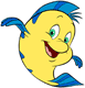 Flounder smiling