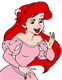 Ariel in pink dress