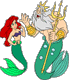 King Triton, Ariel