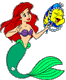 Ariel, Flounder