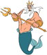 King Triton admiring his trident