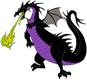 Dragon Maleficent breathing fire