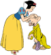 Snow White kissing Dopey