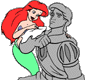 Ariel, statue of Prince Eric