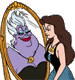 Vanessa, Ursula reflection in mirror