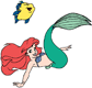 Ariel, Flounder