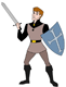 Prince Phillip, sword, shield