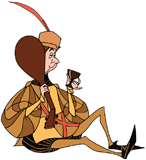 The minstrel drinking mead