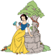 Snow White, wishing well