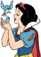 Snow White, birds