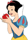 Snow White, apple
