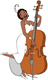 Tiana singing and playing the cello