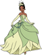 Tiana in her pretty dress