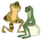 Tiana, Naveen as frogs