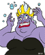 Ursula wearing Triton's crown
