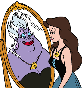 Vanessa, Ursula reflection in mirror
