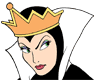 The Evil Queen's cruel face