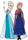 Anna, Elsa back to back