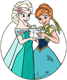 Elsa offering Anna a birthday gift