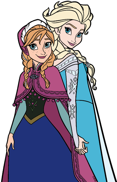 Anna and Elsa Clip Art from Frozen | Disney Clip Art Galore