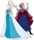 Anna, Elsa arguing