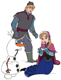 Anna, Kristoff, Olaf