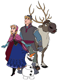 Anna, Kristoff, Sven, Olaf