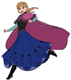Anna leaping happily