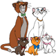 The Aristocats smiling for photo