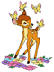 Bambi, butterflies