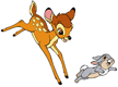 Bambi, Thumper running