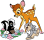 Bambi, Thumper, Flower