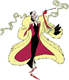 Cruella DeVil smoking