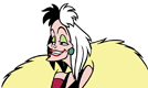 Cruella smiling